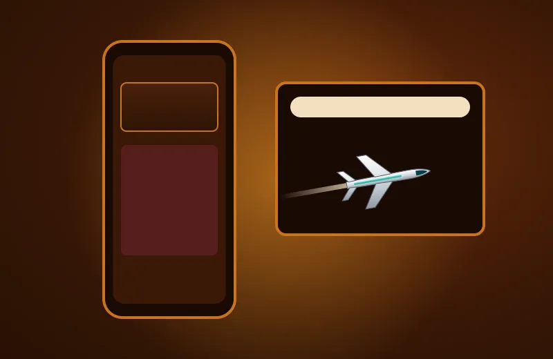 Telefon i okno przeglądarki z Jet Casino